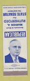 Matchbook Cover - Marion Rutherford For State Senator