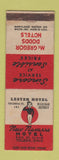 Matchbook Cover - New Navarre Hotel Toledo OH bellhop WORN