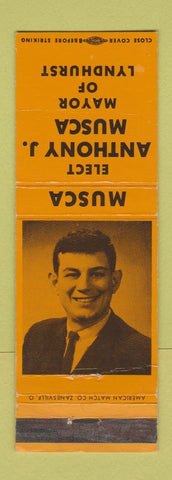 Matchbook Cover - Anthony Musca Mayor Election Lyndhurst OH