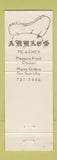Matchbook Cover - Armao's Restaurant Euclid OH WEAR