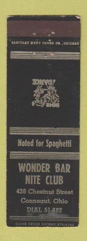 Matchbook Cover - Wonder Bar Nite Club Conneaut OH WEAR