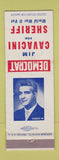 Matchbook Cover - Jim Cavacini Sheriff Election