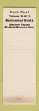 Matchbook Cover - William McWillian Councilman Election