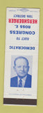 Matchbook Cover - Ross Hersheberger Congress Election Somerset PA
