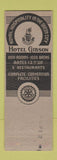Matchbook Cover - Hotel Gibson Cincinnati OH