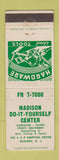 Matchbook Cover - Madison Hardware Center Madison NJ