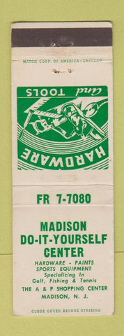 Matchbook Cover - Madison Hardware Center Madison NJ