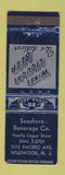 Matchbook Cover - Seashore Beverage Liquor Wildwood NJ WEAR