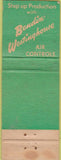 Matchbook Cover - Gierston Tool Elmira NY WORN CREASES