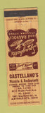 Matchbook Cover - Castellano's Pizza Mayfield Heights OH