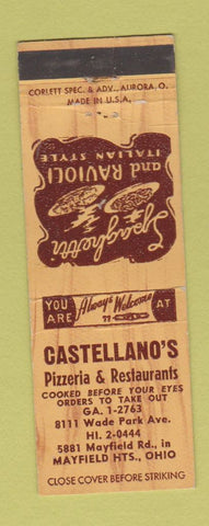 Matchbook Cover - Castellano's Pizza Mayfield Heights OH