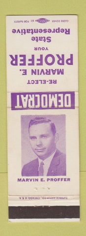 Matchbook Cover - Marvin E Proffer State Rep Cape Girardeau MO