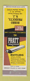 Matchbook Cover - Bobro Products Newark NJ Pratt Mufflers