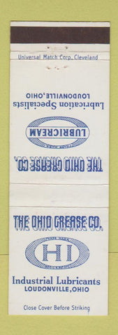 Matchbook Cover - Ohio Crease Lubricants Loudonville OH