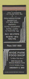 Matchbook Cover - Hyde Park Food Shop Cincinnati OH