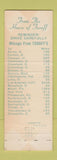 Matchbook Cover - Turoffs Marion OH restaurant