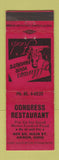 Matchbook Cover - Congress Restaurant Akron OH