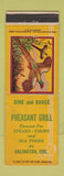 Matchbook Cover - Pheasant Grill Arlington OR