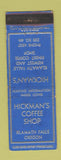 Matchbook Cover - Hickman's Coffee Shop Klamath Falls OR