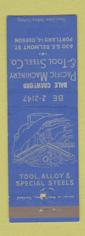 Matchbook Cover - Pacific Machinery Tool Steel Portland OR