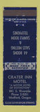 Matchbook Cover - Crater Inn Motel Medford OR WEAR