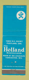 Matchbook Cover - Holland Restaurants Vancouver WA Portland OR
