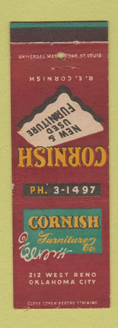 Matchbook Cover - Cornish Furniture Oklahoma City OK