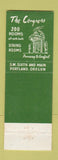 Matchbook Cover - Congress Hotel Portland OR