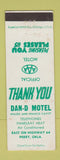 Matchbook Cover - Dan D Motel Perry OK