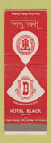 Matchbook Cover - Hotel Black Oklahoma City OK Tulsa WEAR