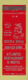 Matchbook Cover - Atlantic Restaurant Motel Wildwood By the Sea NJ