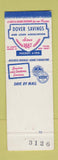 Matchbook Cover - Dover Savings and Loan NJ