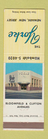 Matchbook Cover - The Yorke Newark NJ Savings Bank