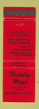 Matchbook Cover - Holiday Motel Shattuck OK