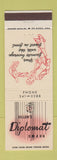 Matchbook Cover - Dillon's Diplomat Omaha NE Hotel