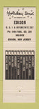 Matchbook Cover - Holiday Inn Edison NJ