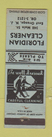 Matchbook Cover - Floridian Cleaners East Orange NJ