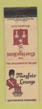 Matchbook Cover - Claridge Hotel Atlantic City NJ Mayfair Lounge #1
