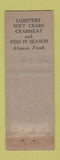 Matchbook Cover - Vienna Restaurant Atlantic City NJ WEAR