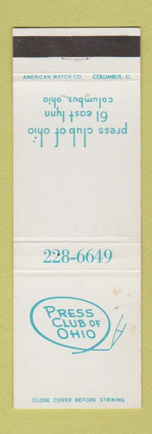 Matchbook Cover - Press Club of Ohio Columbus WEAR