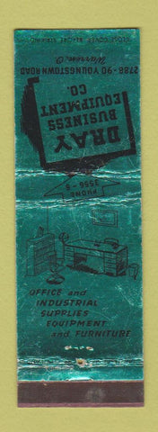 Matchbook Cover - Dray Business Equipment Warren OH WEAR