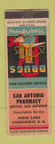 Matchbook Cover - San Antonio Pharmacy Drug Albuquerque NM