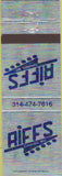 Matchbook Cover - Riffs Columbia MO nightclub