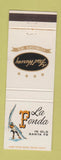 Matchbook Cover - Fred Harvey La Fonda Santa Fe NM