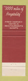 Matchbook Cover - Fred Harvey La Fonda Santa Fe NM