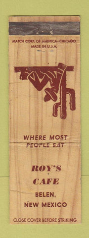 Matchbook Cover - Roy's Cafe Belen NM WORN