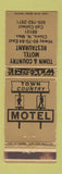 Matchbook Cover - Town and Country Motel Restaurant Clovis NM