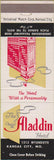 Matchbook Cover - Alladin Hotel Kansas City MO