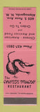 Matchbook Cover - Chinese Dragon Restaurant Alamogordo NM