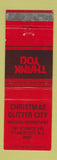 Matchbook Cover - Christmas Glitter City Atlantic City NJ RED